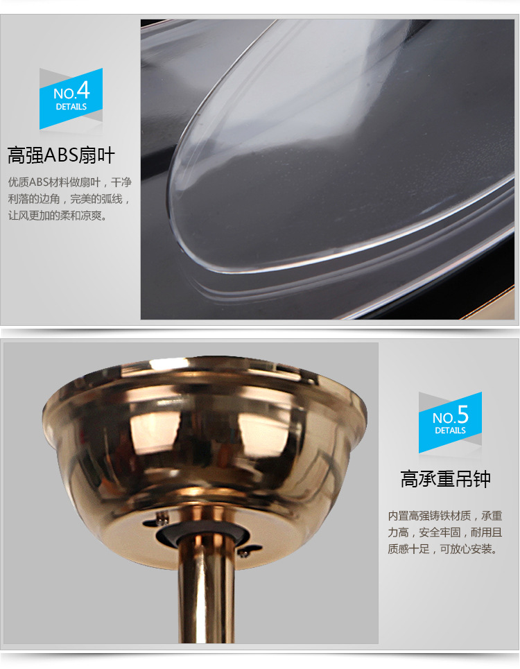 隱形led遙控風(fēng)扇燈簡約大氣吊扇燈客廳臥室餐廳電風(fēng)扇燈